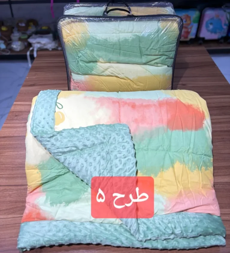 لحاف پنبه ای تک طرح دار وارداتی