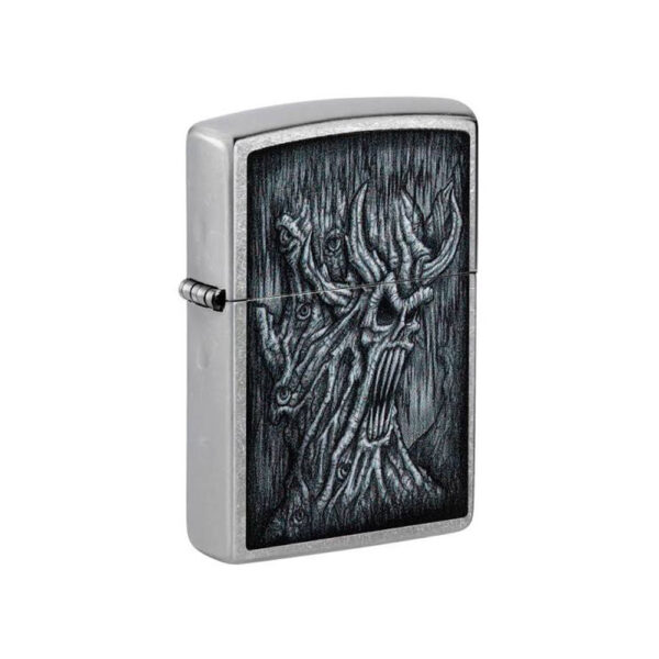 فندک زیپو اصل 48681 طرح Evil Tree نقره‌ای