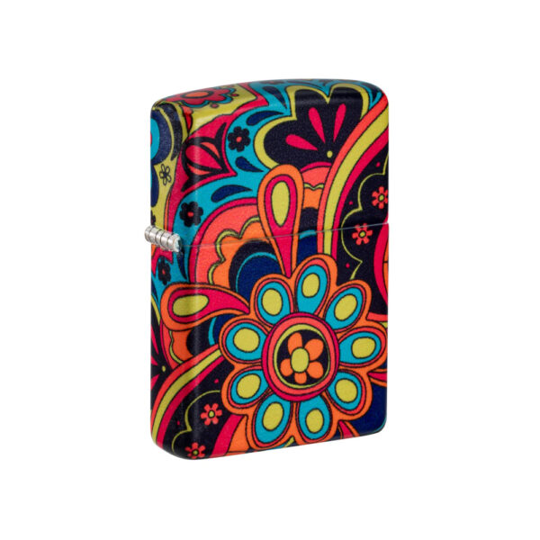 فندک زیپو اصل 46128 49352 FLOWER POWER DESIGN