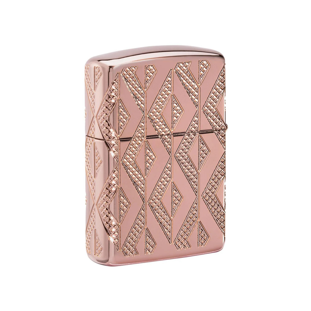 فندک زیپو اصل 49702 Armor® Geometric Diamond Pattern Design - تصویر 3