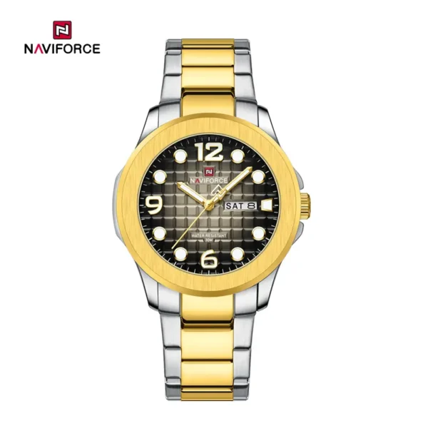ساعت مچی مردانه نیوی فورس Naviforce NF9244 G/B اورجینال (x)