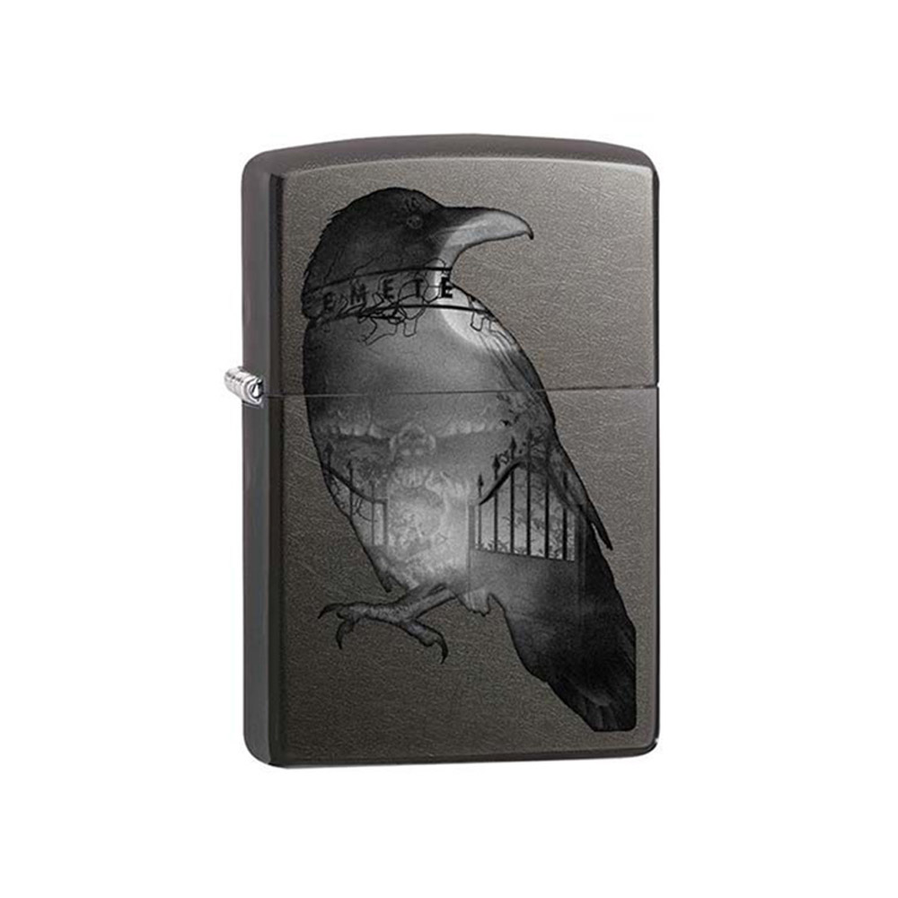 فندک زیپو اصل 29407 28378 DOUBLE EXPOSED RAVEN