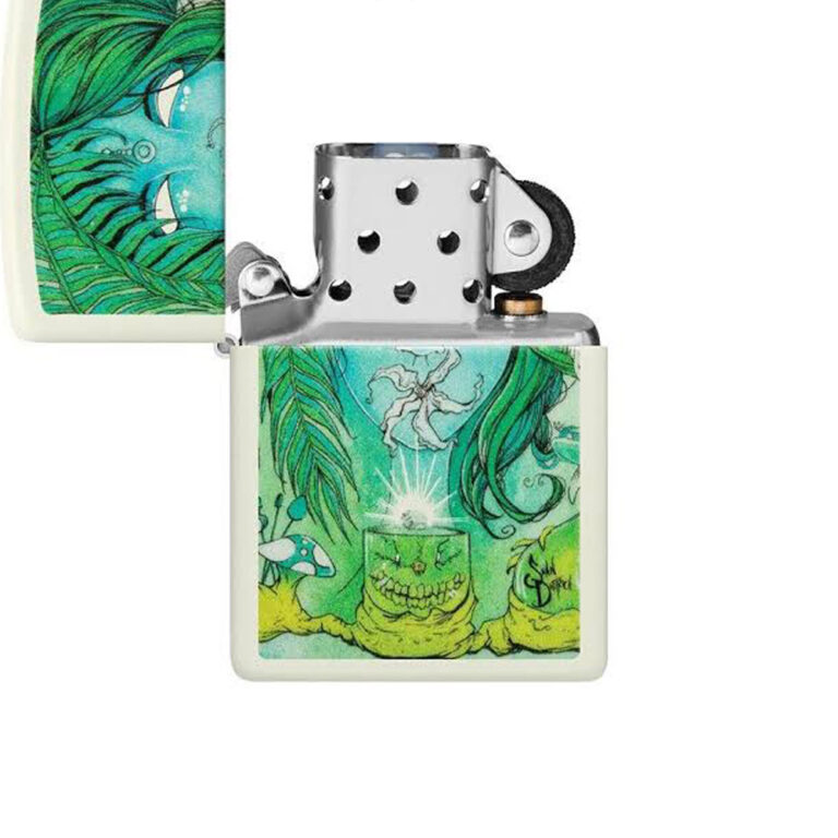 فندک زیپو اصل 48995 49193 SEAN DIETRICH طرح Goddess of Green سفید