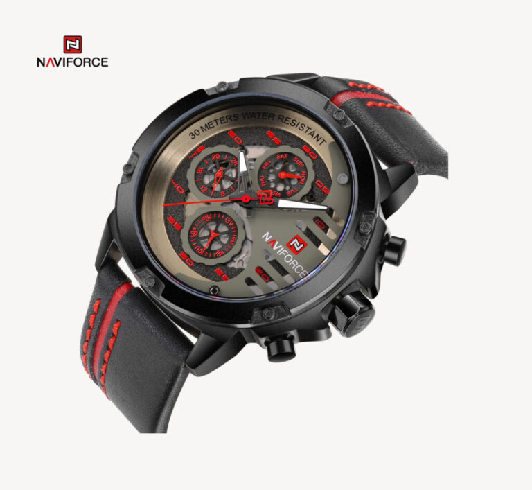 ساعت مردانه نیوی فورس مدل NAVIFORCE NF9110 B/R/B اورجینال (x)
