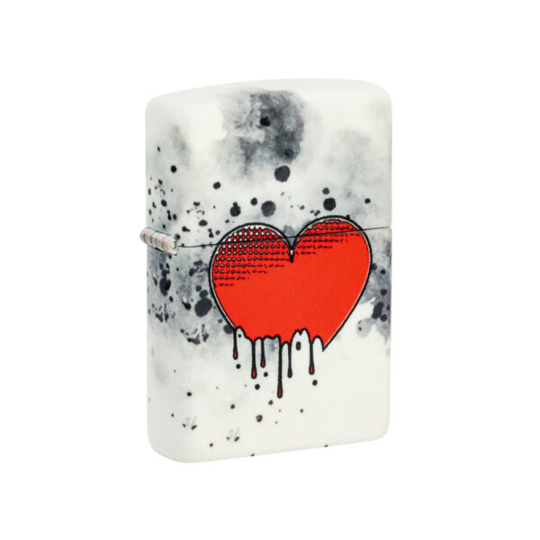 فندک زیپو اصل 46258 49193 DRIPPING HEART DESIGN