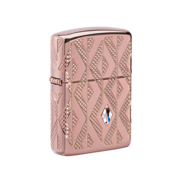فندک زیپو اصل 49702 Armor® Geometric Diamond Pattern Design