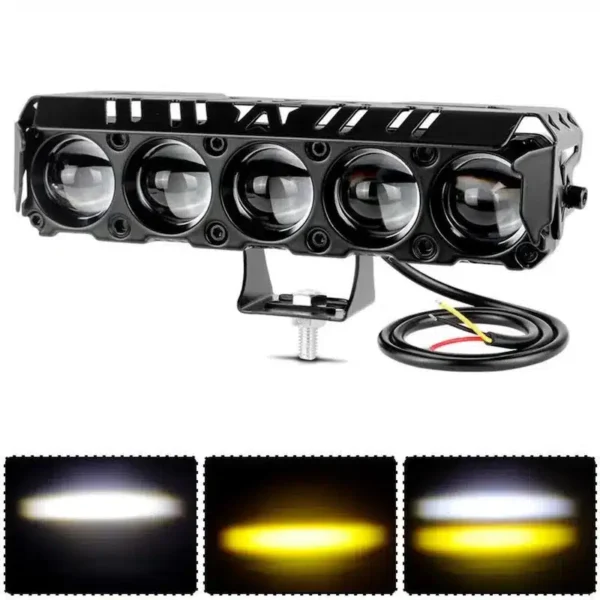 پرژکتور آفرودی ۵ لنز زرد سفید 45 W زیمر محافظ دار