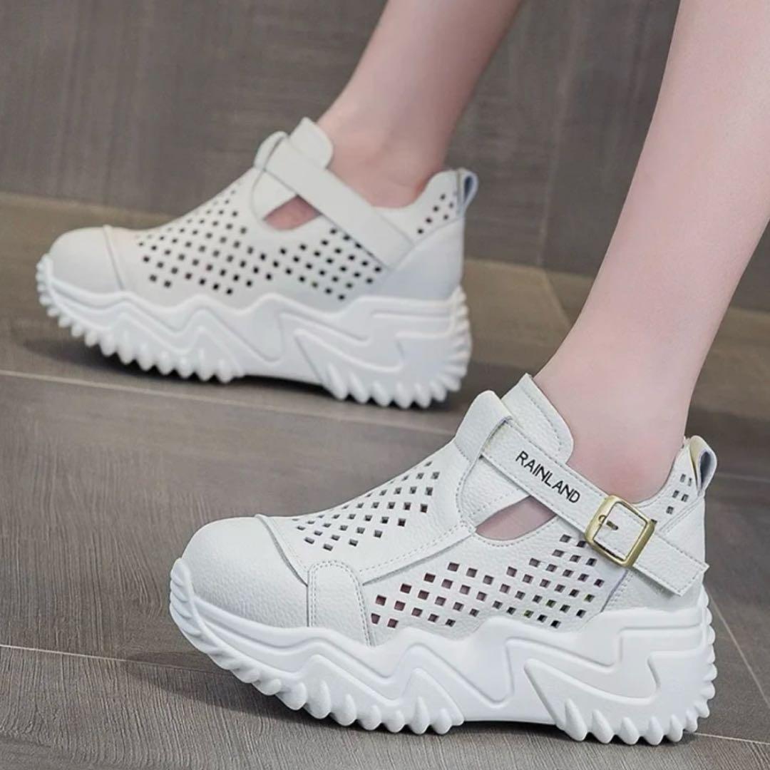 کفش کتونی لژمخفی لژدار زنانه Women’s Hidden Wedge Platform Sneakers - Image 5