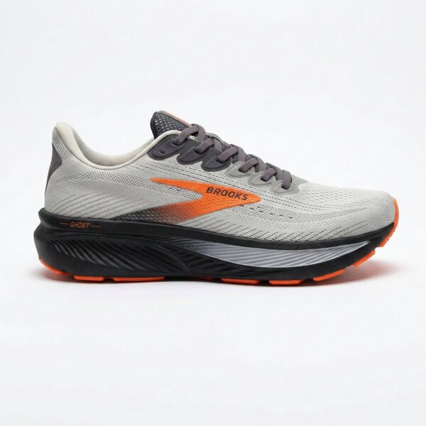 بروکس گوست 17 طوسی نارنجی Brooks Ghost 17 Oyster Orange 110442