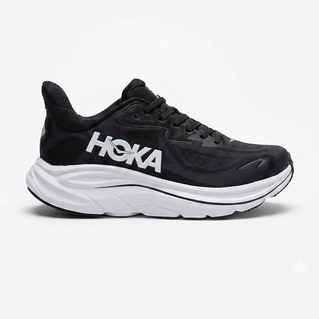 کفش هوکا کلیفتون 10 مشکی سفید Hoka Clifton 10 Black White