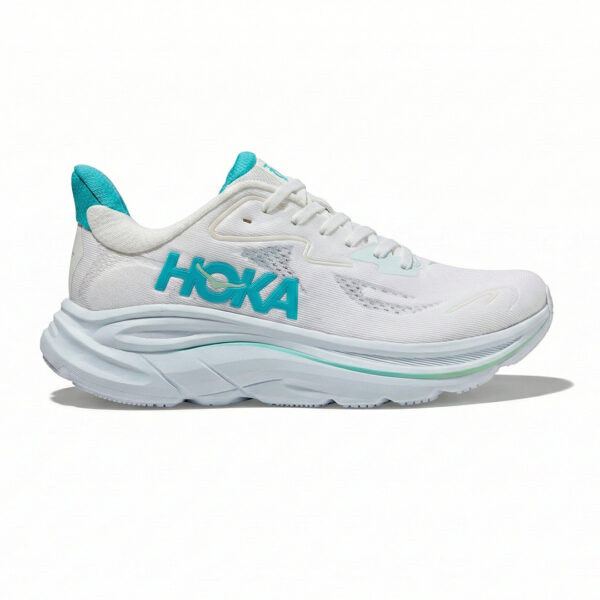 کفش هوکا کلیفتون 10 سبزآبی سفید Hoka Clifton 10 White Cielo Blue 1162031