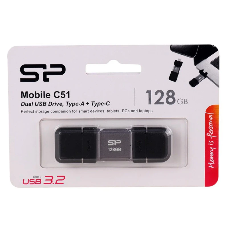 فلش 128 گیگ Silicon Power Mobile C51 OTG Type - Image 8