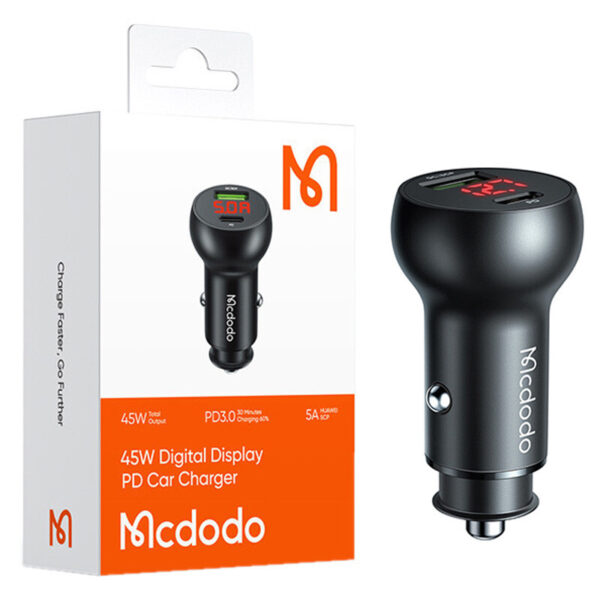 شارژر فندکی فست شارژ مک دودو مدل CC-703 با توان 45 وات