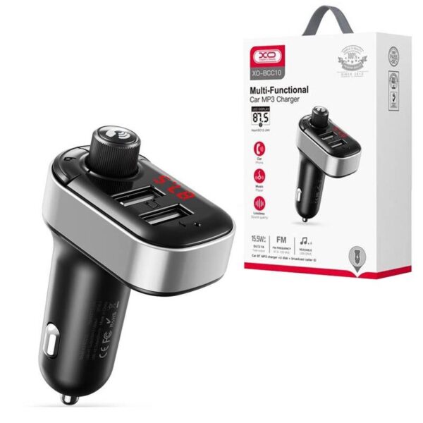 شارژر فندکی و اف ام پلیر بلوتوثی ایکس او XO-BCC10 با توان 15.5 وات
