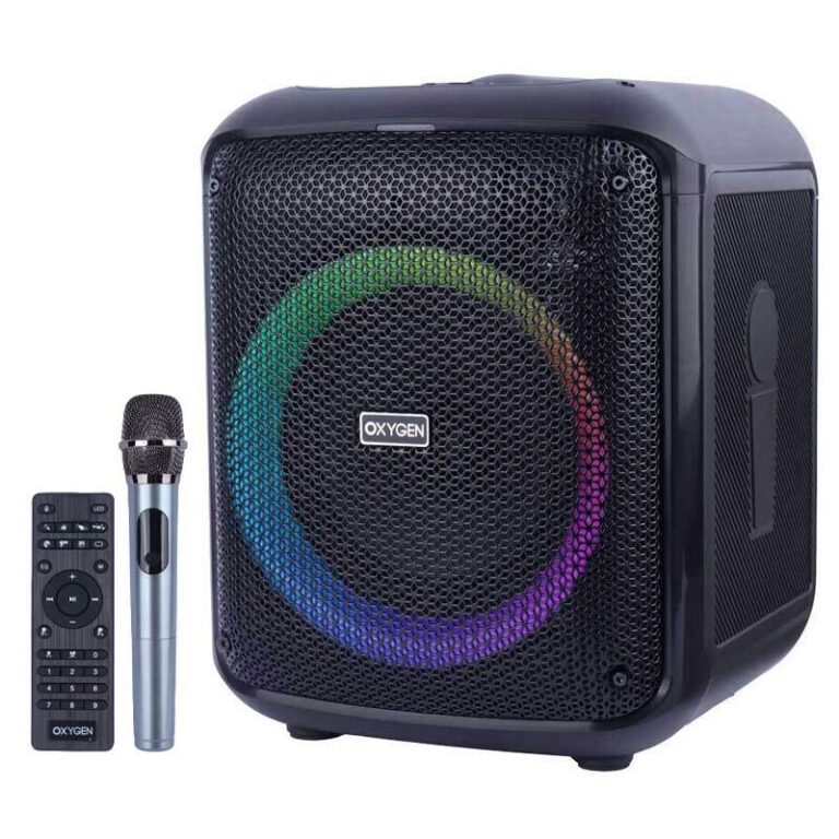 اسپیکر بلوتوثی اکسیژن AX-100 با میکروفون و ریموت کنترل