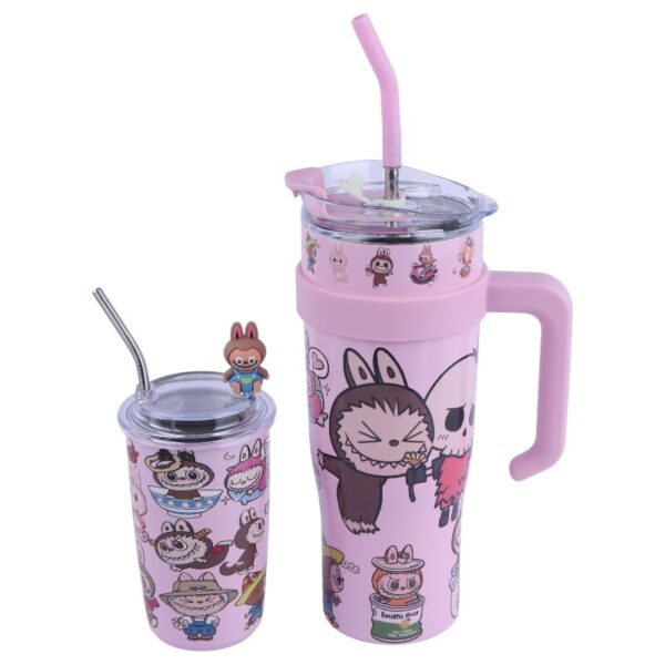 تراول ماگ تامبلر لبوبو 1200ml و لیوان اسموتی لبوبو کد 1010