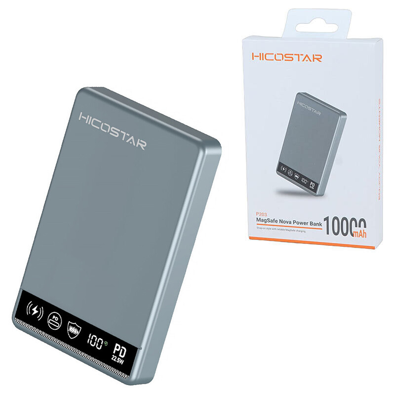 پاور بانک بی سیم هایکو استار P203 PD 22.5W ظرفیت 10000mAh