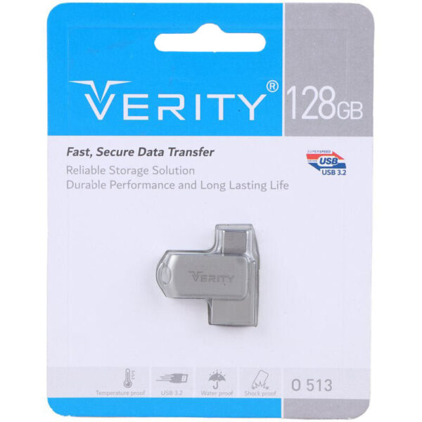 فلش 128 گیگ وریتی Verity O513 OTG Type