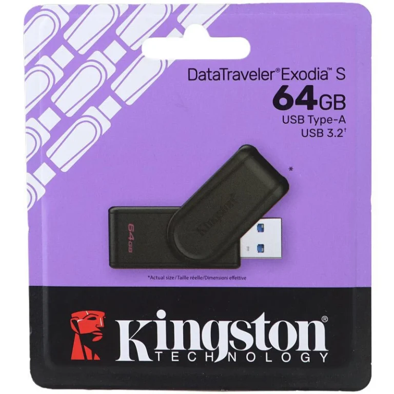 فلش 64 گیگ کینگستون Kingston DataTraveler Exodia S USB3.2