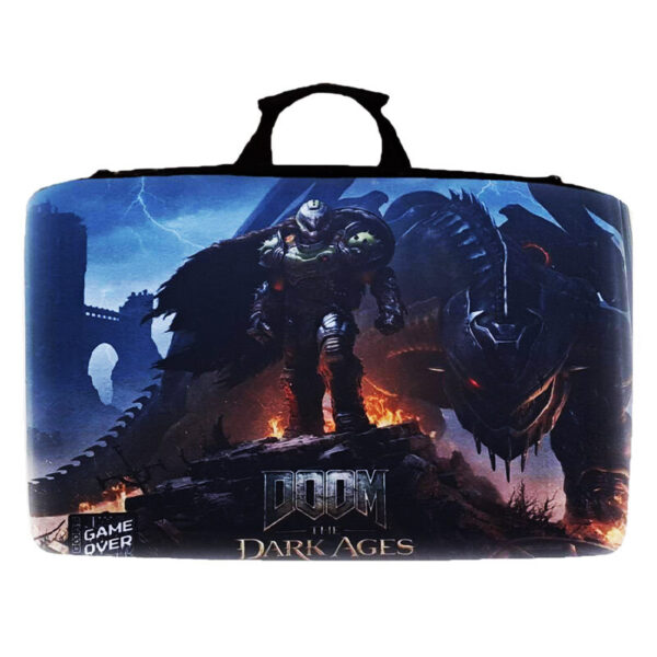 کیف کنسول Game Over PS5 Slim طرح Doom The Dark Ages
