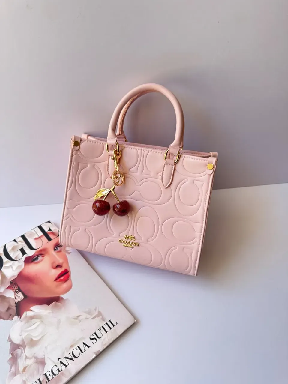 کیف دستی زنانه کوچ (Coach) مدل آویز گیلاس کد 496(FR) - Image 7