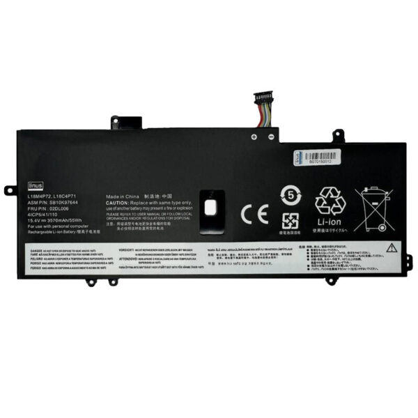 باتری لپ تاپ لنوو L18M4P72 / L18C4P71 3Cell