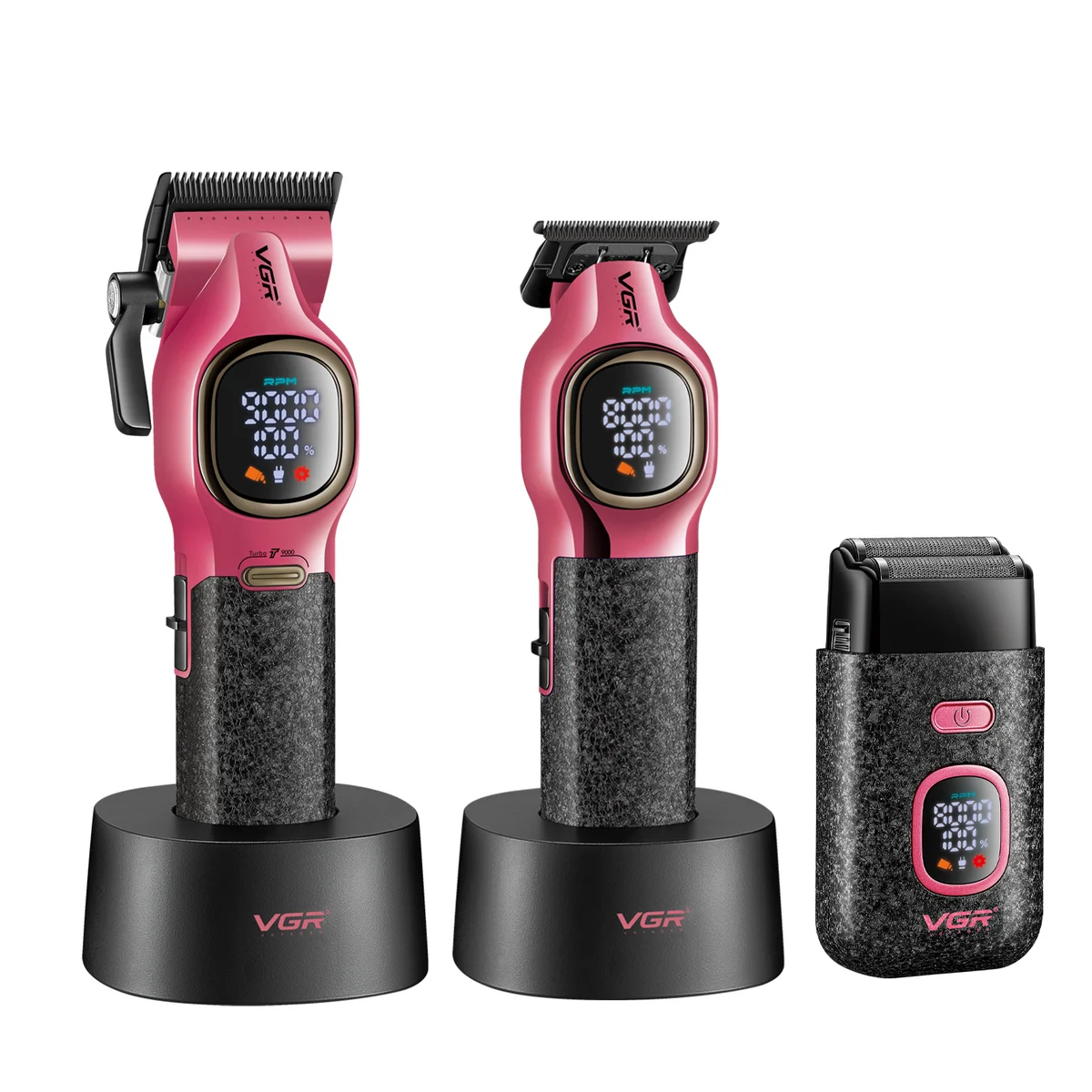 ست 3عددماشین اصلاح،خط زن و شیور وی جی آر مدل V-886 S3 (AR) - تصویر 6