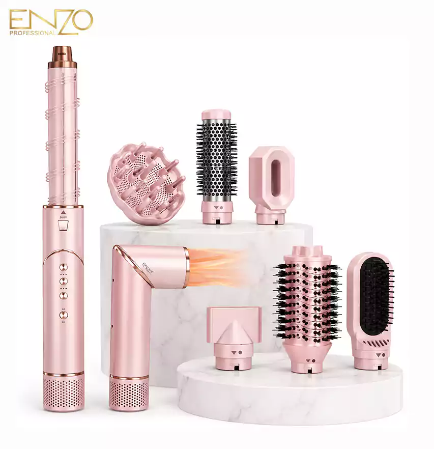 ست 8 کاره سشوار و حالت دهنده انزو مدل Enzo EN-755p اصل (am) - Image 3