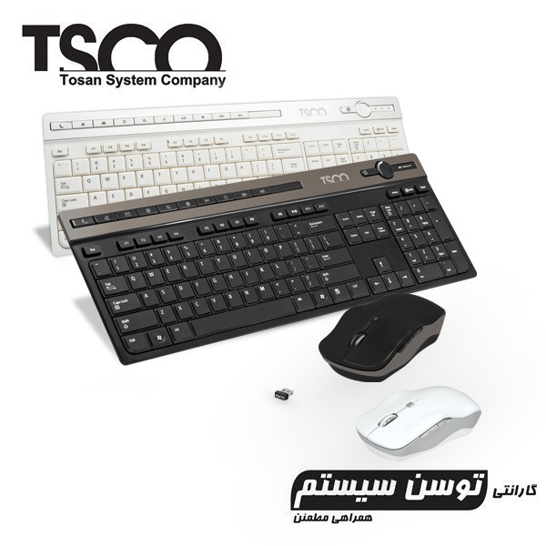 ست کیبورد و موس بی سیم تسکو TKM