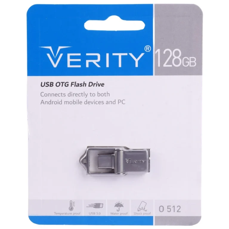 فلش 128 گیگ وریتی Verity O512 OTG Type