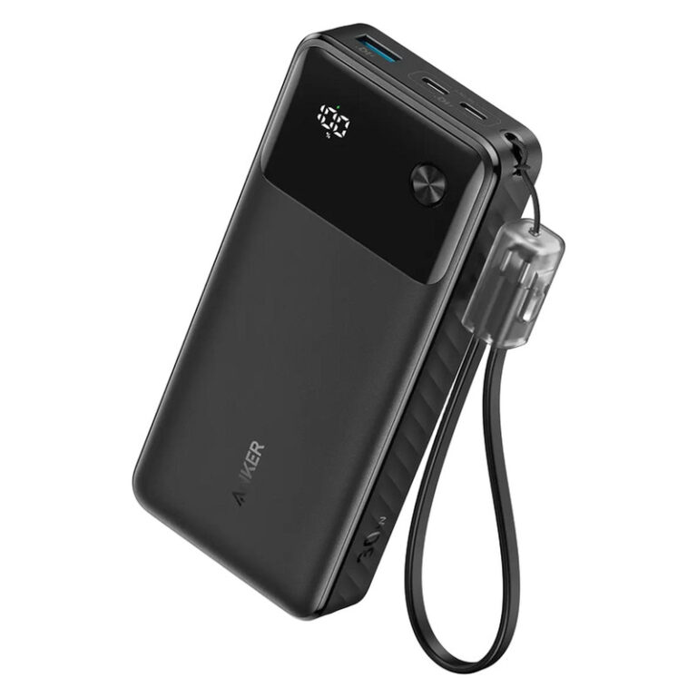 پاوربانک 30 وات انکر مدل A1384 ظرفیت 20000 میلی آمپر ساعت به همراه کابل USB-C (های کپی)