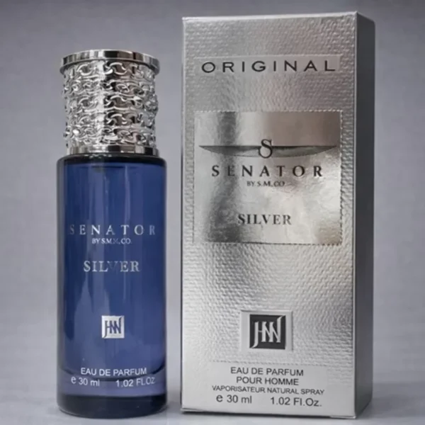 ادکلن اصلی وارداتی SENATOR SILVER سناتور نقره‌ای جانوین ۳۰ میل