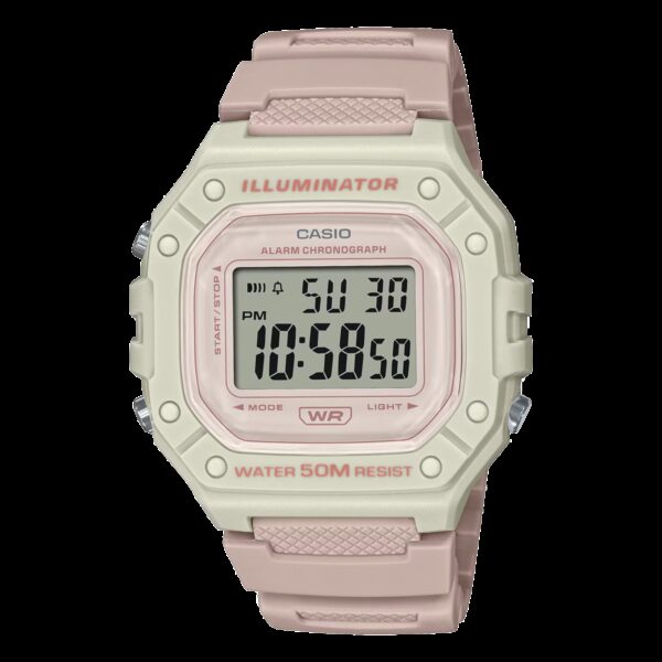 ساعت مچی کاسیو CASIO W-218HC-4A2 دیجیتال صورتی-قرمز