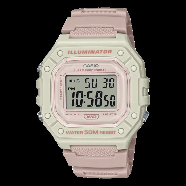 ساعت مچی کاسیو CASIO W-218HC-4A2 دیجیتال صورتی-قرمز