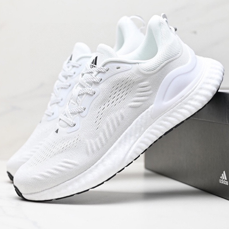 کفش کتونی آدیداس آلفابونس بوست طوسی سفید Adidas Alphabounce Boost - Image 7