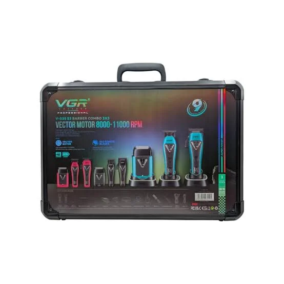 ست 3عددی ماشین اصلاح،خط زن و شیور وی جی آر مدل V035 S3 (AR) - تصویر 8