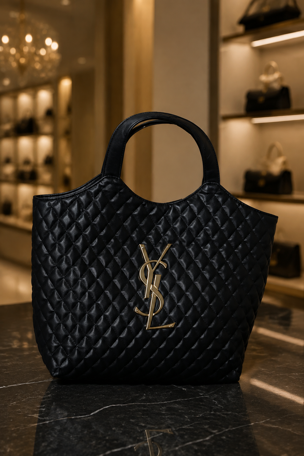 کیف دوشی زنانه بزرگ YSL (طرح لوزی) کد ۲۸۸(FR) - Image 3