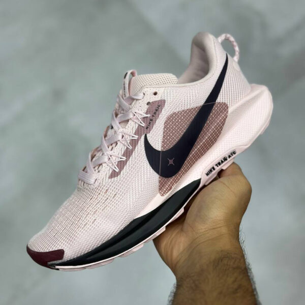 نایک ریکت پگاسوس تریل ۵ صورتی روشن مشکی Nike React Pegasus Trail 5