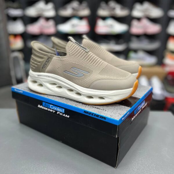 کفش کتونی مردانه کتونی اسکیچرز مسترکوالیتی کرم Skechers Slip Ins 