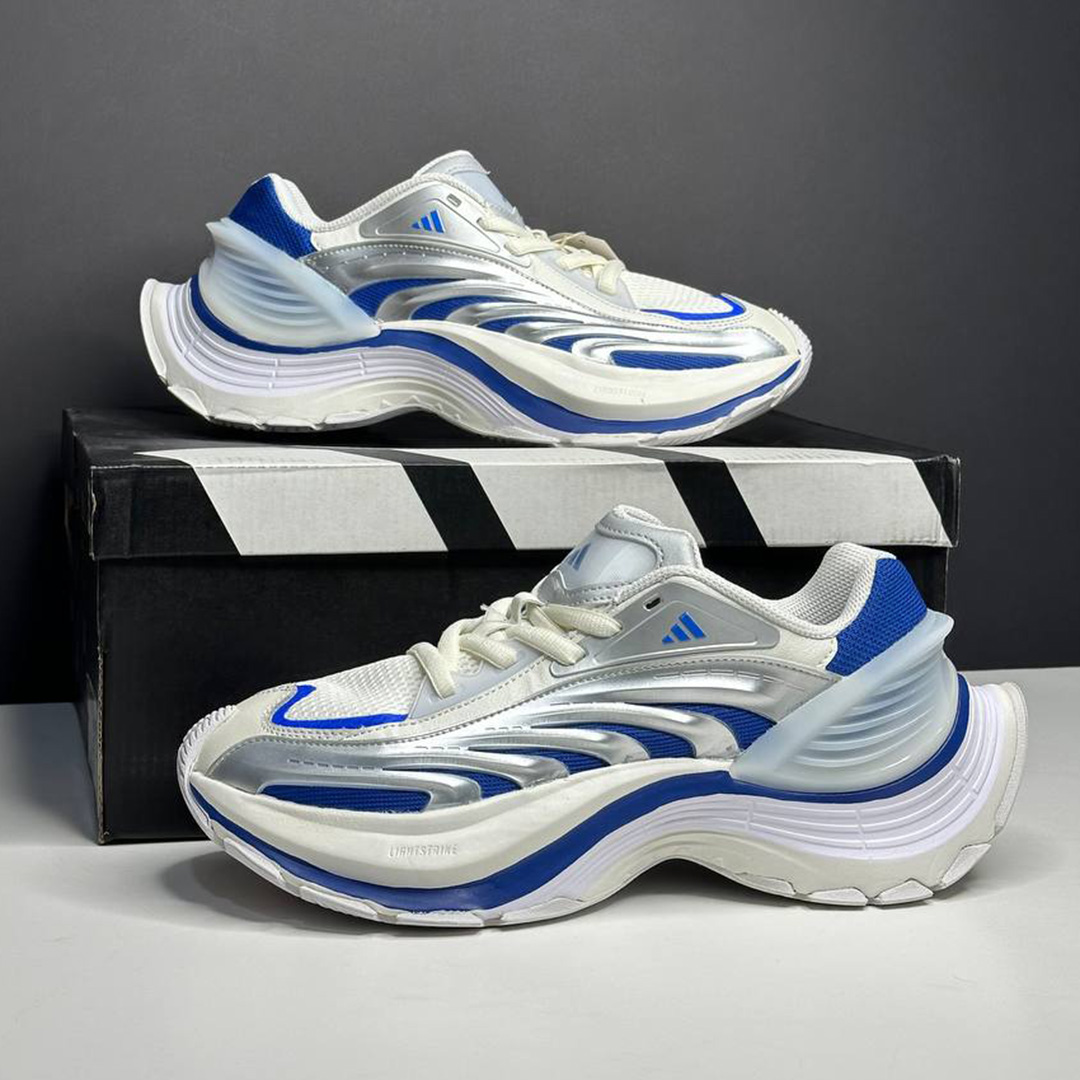 کفش کتونی آدیداس ایکس ال جی متاویو آبی نقرهای سفید adidas XLG Metawave Silver Blue JS1502