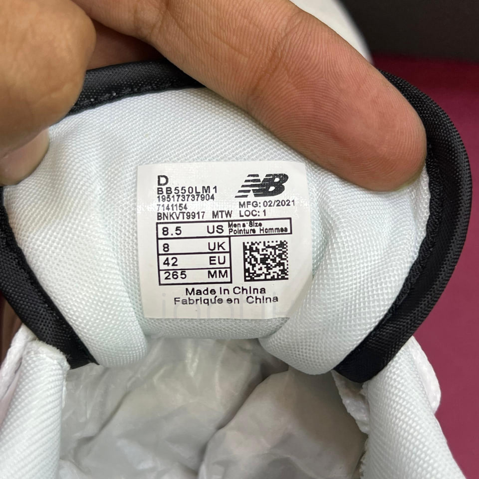 کفش نیوبالانس 550 سفید مشکی 550 New Balance 550 Sea Salt Black - Image 4
