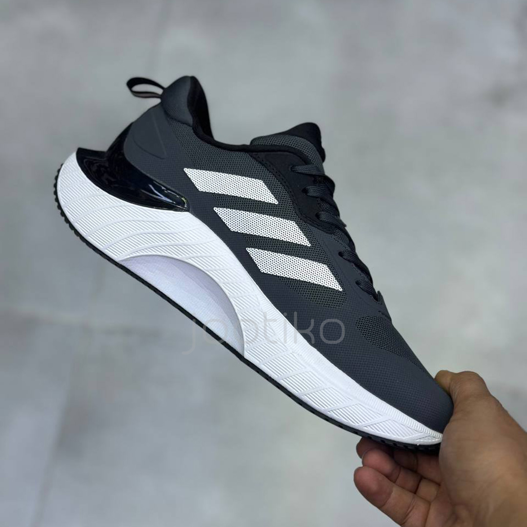 کفش کتونی آدیداس سوپرماگما اترنو طوسی تیره سفید adidas SuperMagma Eterno Dark Gray White - Image 3