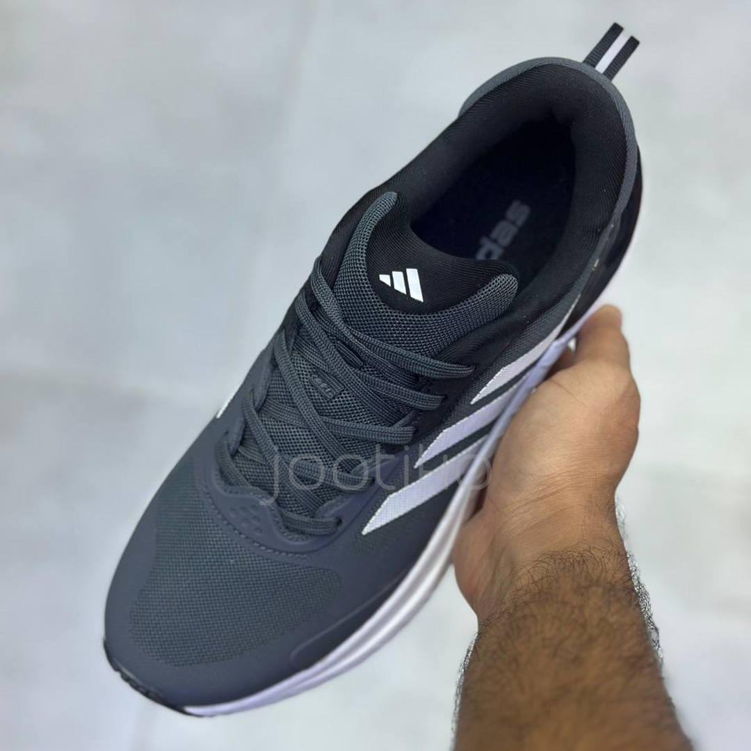 کفش کتونی آدیداس سوپرماگما اترنو طوسی تیره سفید adidas SuperMagma Eterno Dark Gray White - Image 2