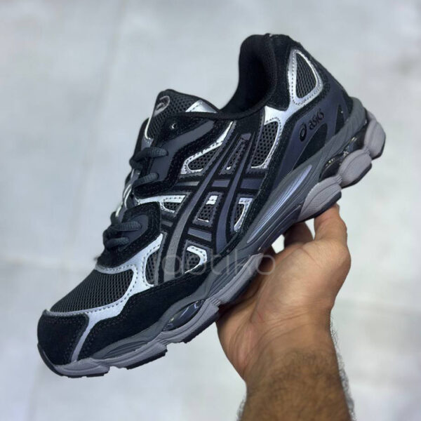 کفش کتونی اسیکس ژل ان وای سی مشکی خاکستری گرافیت ASICS Gel