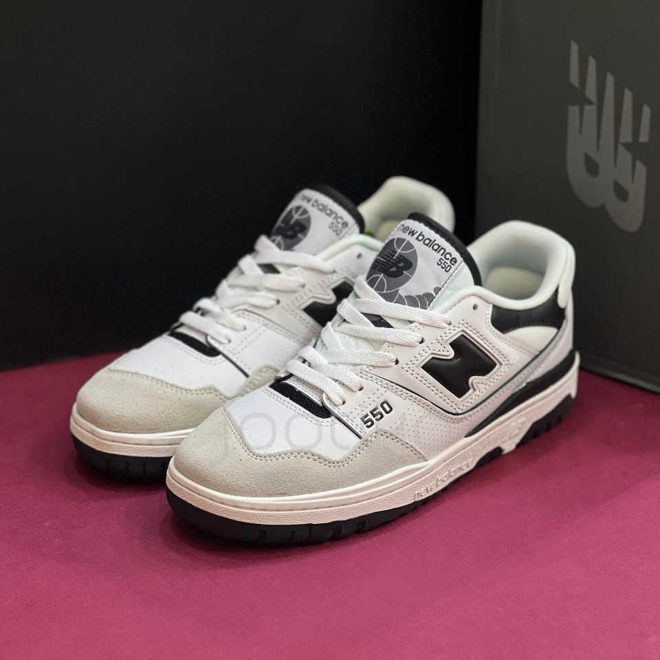 کفش نیوبالانس 550 سفید مشکی 550 New Balance 550 Sea Salt Black - Image 6