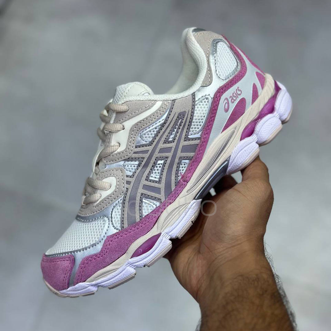 اسیکس ژل ان وای سی کرم بژ صورتی ASICS GEL
