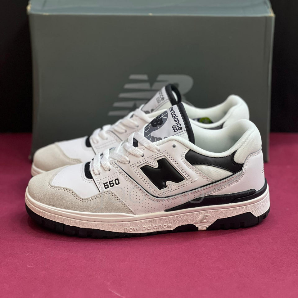 کفش نیوبالانس 550 سفید مشکی 550 New Balance 550 Sea Salt Black - Image 2