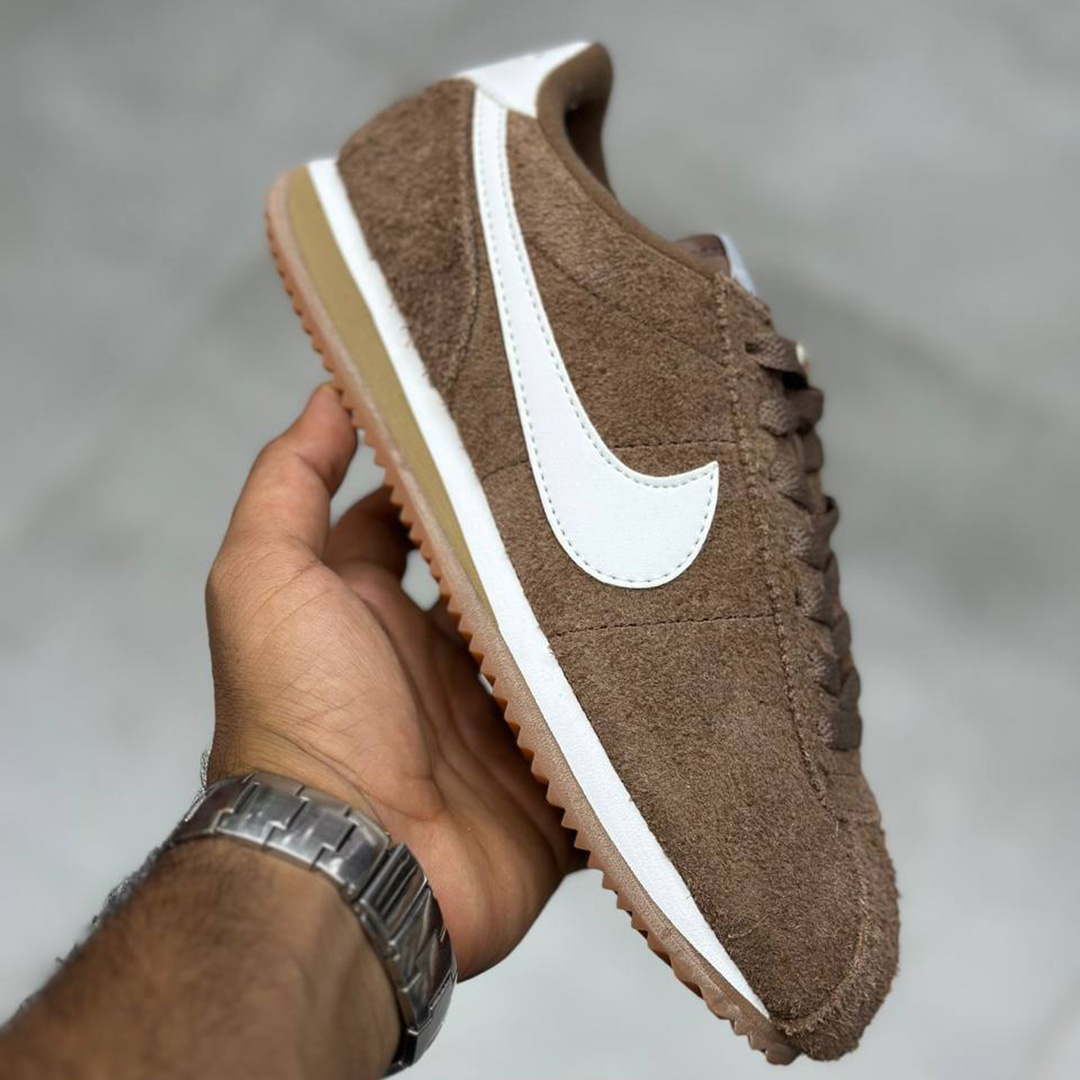 نایک کورتز قهوهای سفید Nike Cortez Vintage Medium Curry FJ2530 - Image 2