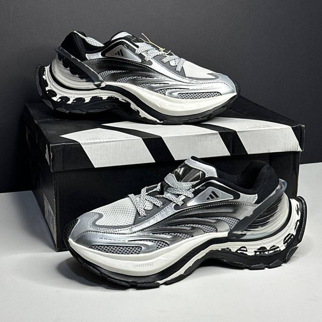 کفش کتونی آدیداس ایکس ال جی متاویو نقرهای مشکی سفید adidas XLG Metawave Silver Black White KI0576 - Image 2