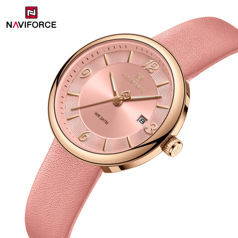 ساعت مچی زنانه نیوی فورس Naviforce NF 5076 rgpp اورجینال با ضمانت (x)
